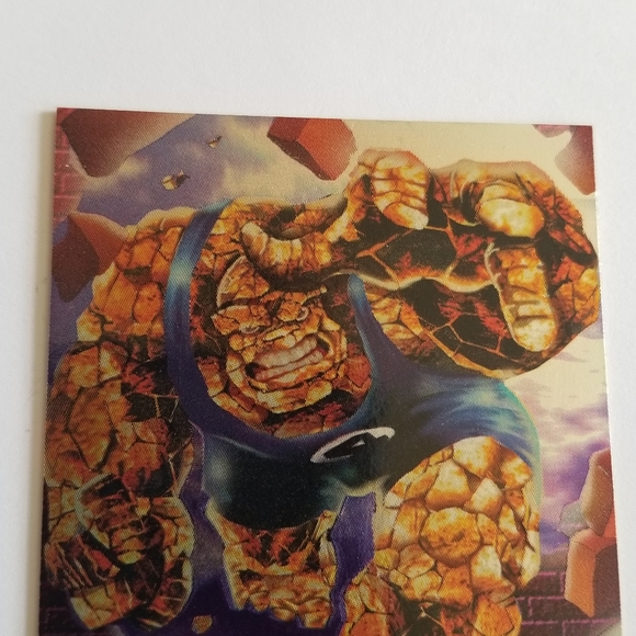 Vintage Marvel Metal trading card 1995 Thing Limited Edition card #14 of 18 - Picture 7 of 10
